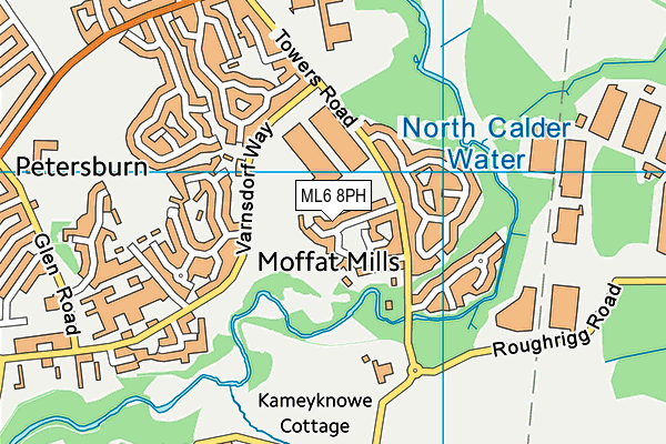 ML6 8PH map - OS VectorMap District (Ordnance Survey)