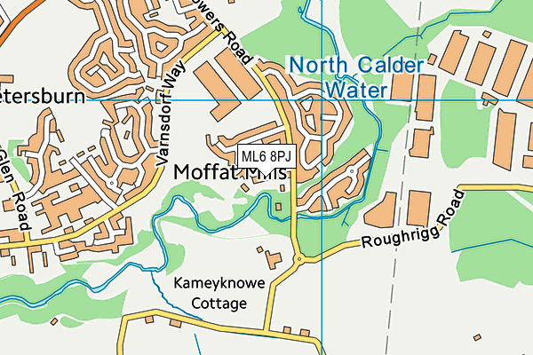 ML6 8PJ map - OS VectorMap District (Ordnance Survey)