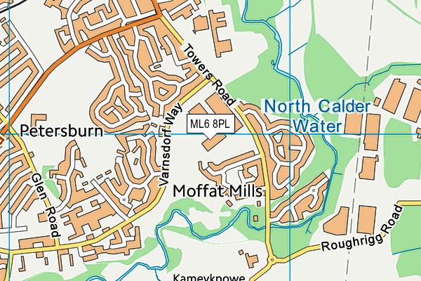 ML6 8PL map - OS VectorMap District (Ordnance Survey)