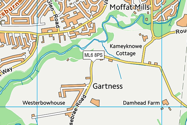 ML6 8PS map - OS VectorMap District (Ordnance Survey)