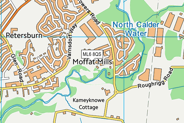 ML6 8QS map - OS VectorMap District (Ordnance Survey)