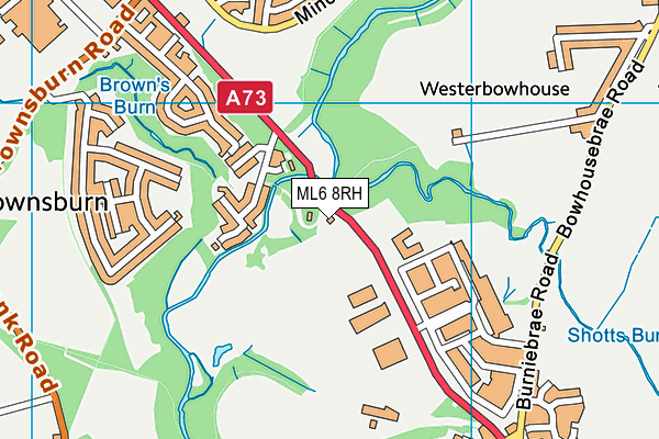 ML6 8RH map - OS VectorMap District (Ordnance Survey)