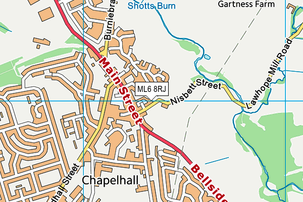 ML6 8RJ map - OS VectorMap District (Ordnance Survey)