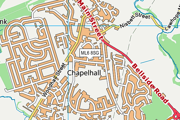 ML6 8SG map - OS VectorMap District (Ordnance Survey)