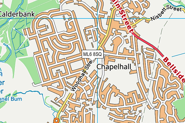 ML6 8SQ map - OS VectorMap District (Ordnance Survey)