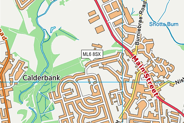 ML6 8SX map - OS VectorMap District (Ordnance Survey)