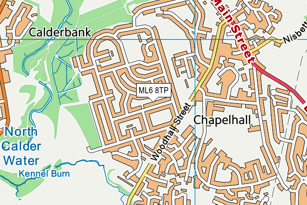 ML6 8TP map - OS VectorMap District (Ordnance Survey)