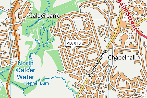 ML6 8TS map - OS VectorMap District (Ordnance Survey)