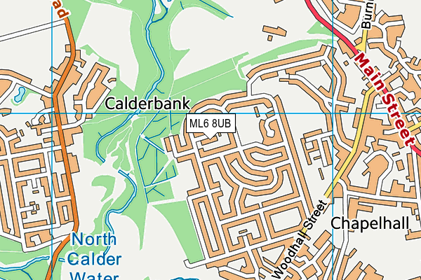 ML6 8UB map - OS VectorMap District (Ordnance Survey)