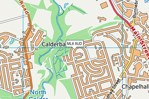ML6 8UD map - OS VectorMap District (Ordnance Survey)