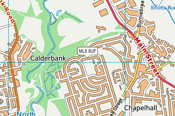 ML6 8UF map - OS VectorMap District (Ordnance Survey)