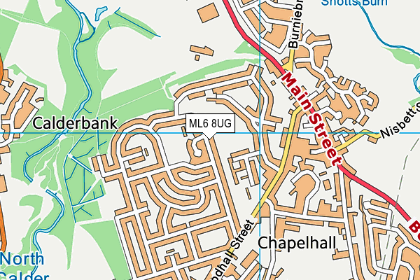 ML6 8UG map - OS VectorMap District (Ordnance Survey)