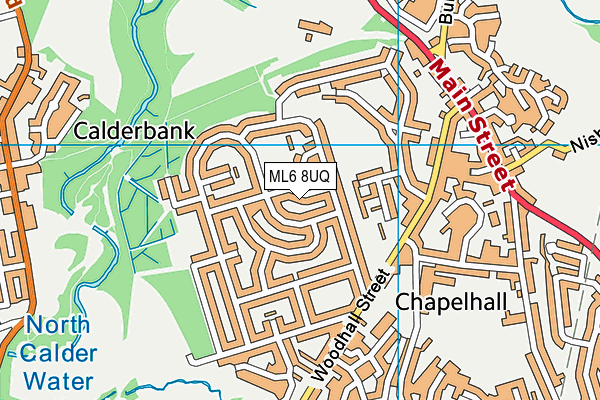 ML6 8UQ map - OS VectorMap District (Ordnance Survey)