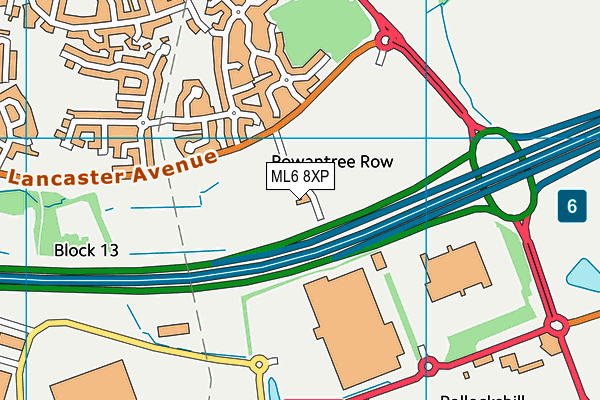 ML6 8XP map - OS VectorMap District (Ordnance Survey)