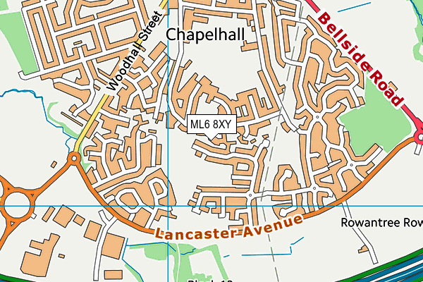 ML6 8XY map - OS VectorMap District (Ordnance Survey)