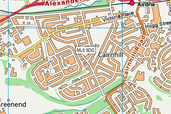 ML6 9DG map - OS VectorMap District (Ordnance Survey)