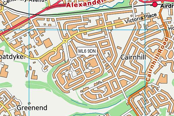 ML6 9DN map - OS VectorMap District (Ordnance Survey)