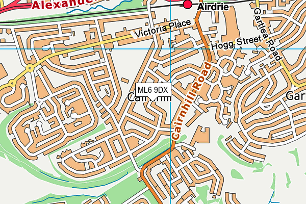 ML6 9DX map - OS VectorMap District (Ordnance Survey)