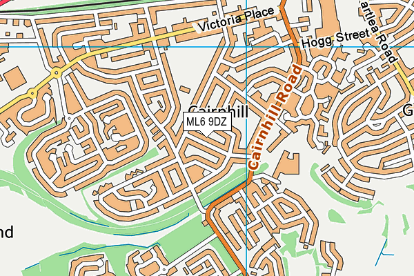 ML6 9DZ map - OS VectorMap District (Ordnance Survey)