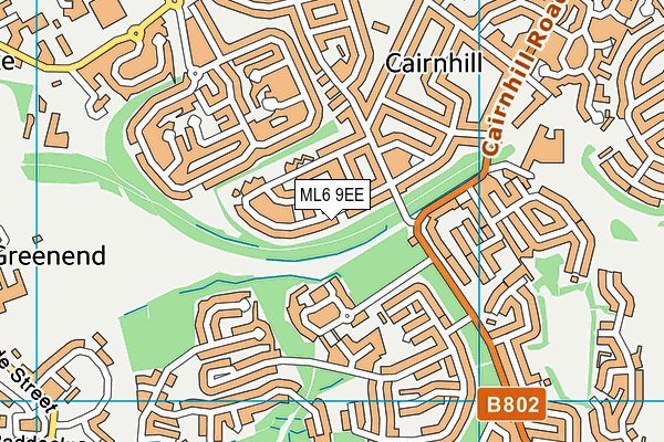 ML6 9EE map - OS VectorMap District (Ordnance Survey)