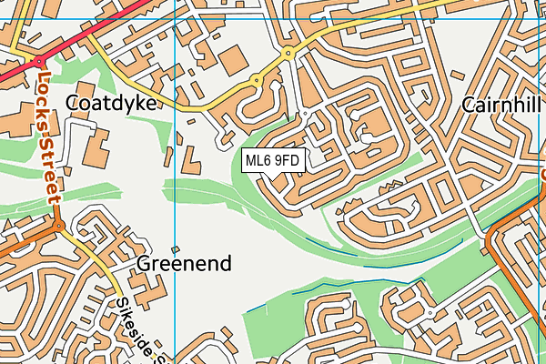 ML6 9FD map - OS VectorMap District (Ordnance Survey)