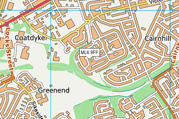 ML6 9FF map - OS VectorMap District (Ordnance Survey)