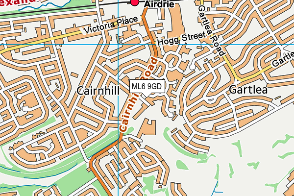 ML6 9GD map - OS VectorMap District (Ordnance Survey)