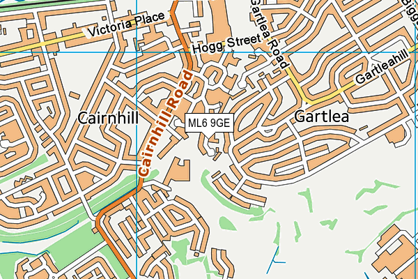 ML6 9GE map - OS VectorMap District (Ordnance Survey)