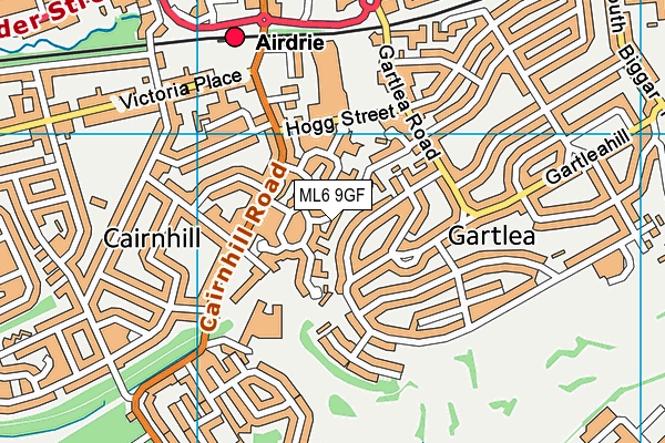 ML6 9GF map - OS VectorMap District (Ordnance Survey)