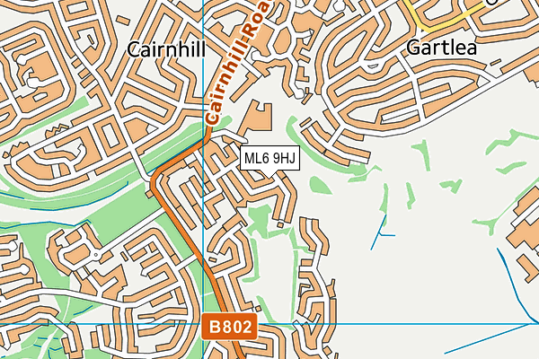 ML6 9HJ map - OS VectorMap District (Ordnance Survey)