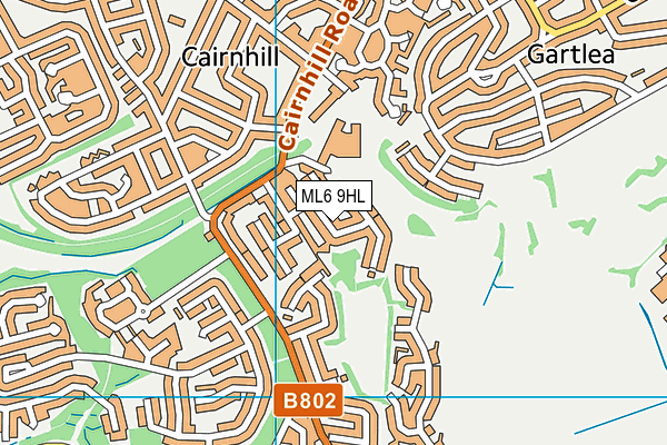 ML6 9HL map - OS VectorMap District (Ordnance Survey)