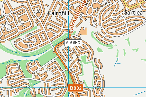 ML6 9HQ map - OS VectorMap District (Ordnance Survey)