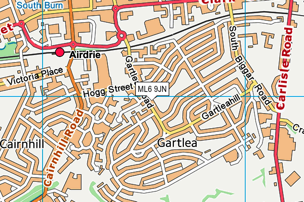 ML6 9JN map - OS VectorMap District (Ordnance Survey)