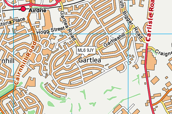 ML6 9JY map - OS VectorMap District (Ordnance Survey)