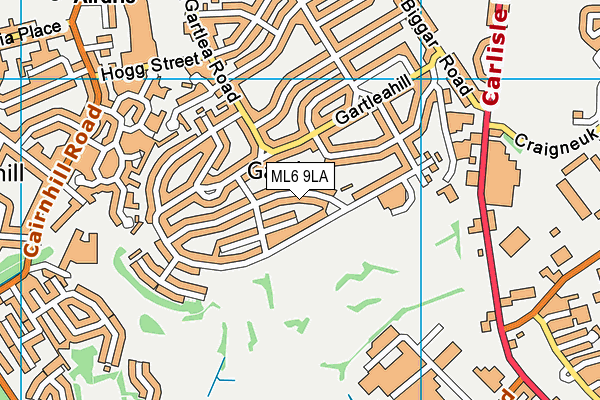ML6 9LA map - OS VectorMap District (Ordnance Survey)