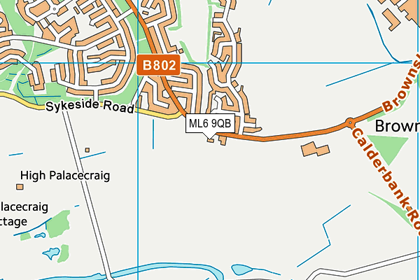 ML6 9QB map - OS VectorMap District (Ordnance Survey)