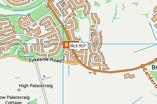 ML6 9QY map - OS VectorMap District (Ordnance Survey)