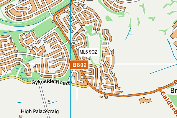 ML6 9QZ map - OS VectorMap District (Ordnance Survey)