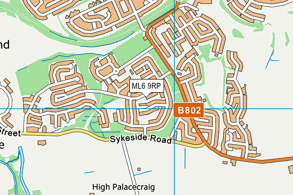 ML6 9RP map - OS VectorMap District (Ordnance Survey)