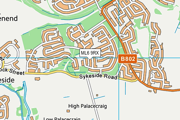 ML6 9RX map - OS VectorMap District (Ordnance Survey)