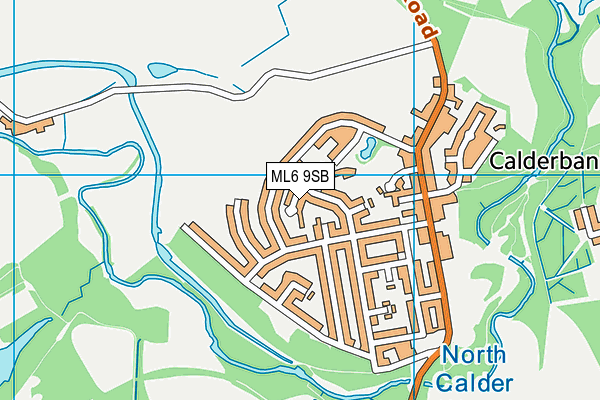 ML6 9SB map - OS VectorMap District (Ordnance Survey)
