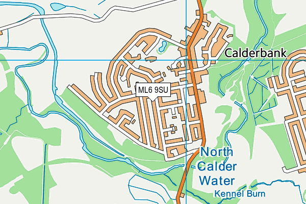 ML6 9SU map - OS VectorMap District (Ordnance Survey)