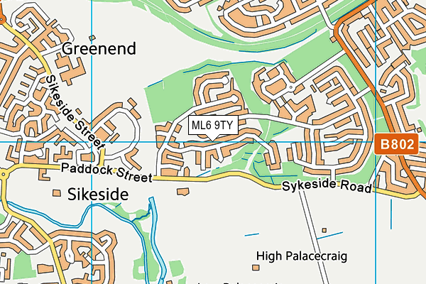 ML6 9TY map - OS VectorMap District (Ordnance Survey)