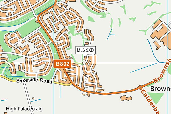 ML6 9XD map - OS VectorMap District (Ordnance Survey)