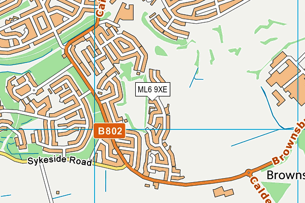 ML6 9XE map - OS VectorMap District (Ordnance Survey)