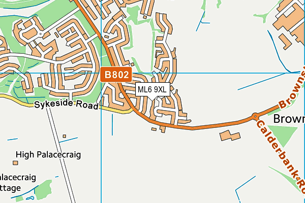 ML6 9XL map - OS VectorMap District (Ordnance Survey)