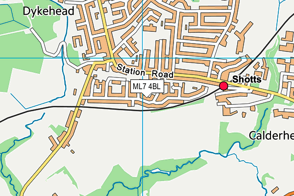 ML7 4BL map - OS VectorMap District (Ordnance Survey)