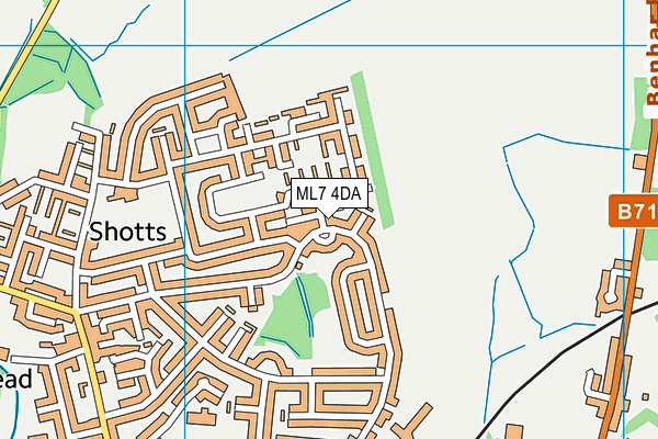 ML7 4DA map - OS VectorMap District (Ordnance Survey)