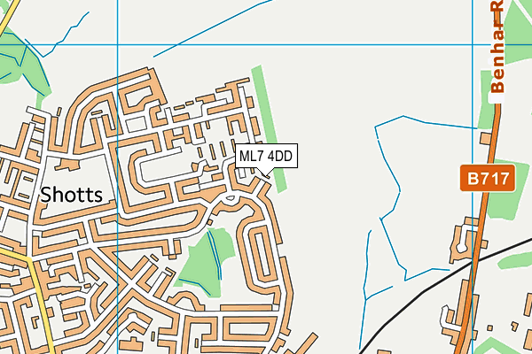 ML7 4DD map - OS VectorMap District (Ordnance Survey)