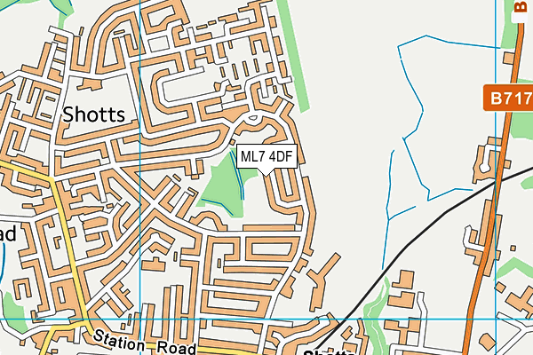 ML7 4DF map - OS VectorMap District (Ordnance Survey)